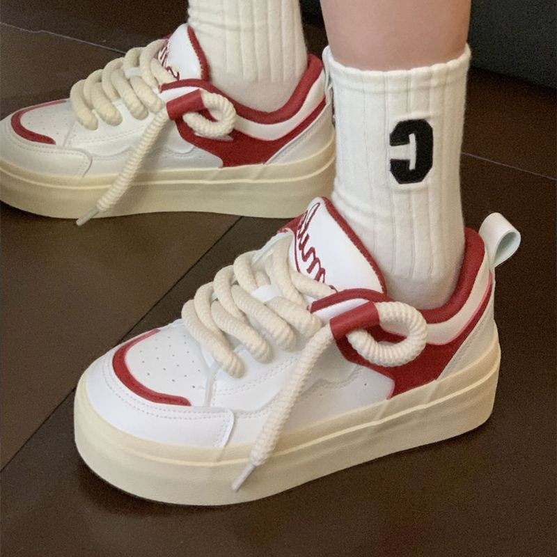 Pantofi roz Pantofi cu platformă de modă coreeană pentru femei Sport, casual, vintage, drăguț, vulcanizat, Kawaii, Lolita, Harajuku, designer