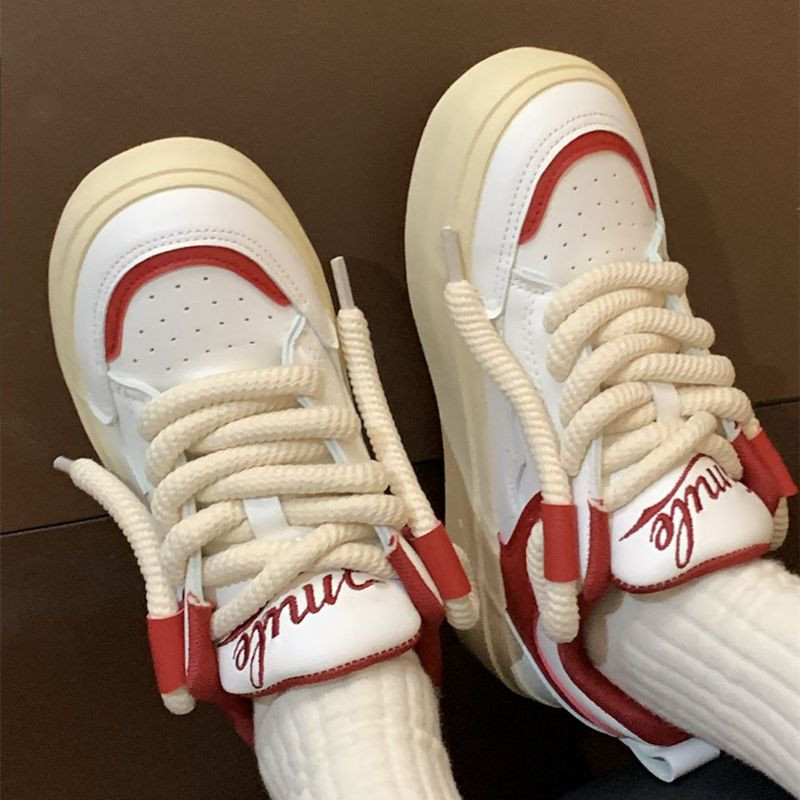 Pantofi roz Pantofi cu platformă de modă coreeană pentru femei Sport, casual, vintage, drăguț, vulcanizat, Kawaii, Lolita, Harajuku, designer