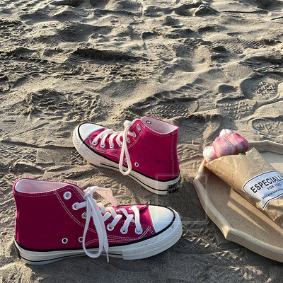 Unisex kõrged naiste lõuendjalatsid Meeste vabaaja sörkimisjalatsid Tudengite Vulcanize kingad Nööritavad naiste tossud Zapatos De Mujeres