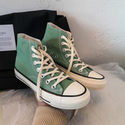 Unisex kõrged naiste lõuendjalatsid Meeste vabaaja sörkimisjalatsid Tudengite Vulcanize kingad Nööritavad naiste tossud Zapatos De Mujeres