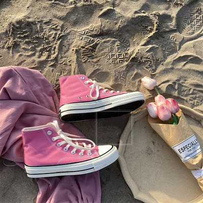 Unisex kõrged naiste lõuendjalatsid Meeste vabaaja sörkimisjalatsid Tudengite Vulcanize kingad Nööritavad naiste tossud Zapatos De Mujeres