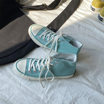 Unisex kõrged naiste lõuendjalatsid Meeste vabaaja sörkimisjalatsid Tudengite Vulcanize kingad Nööritavad naiste tossud Zapatos De Mujeres