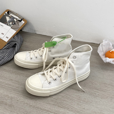 Unisex kõrged naiste lõuendjalatsid Meeste vabaaja sörkimisjalatsid Tudengite Vulcanize kingad Nööritavad naiste tossud Zapatos De Mujeres