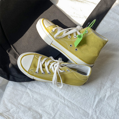 Unisex kõrged naiste lõuendjalatsid Meeste vabaaja sörkimisjalatsid Tudengite Vulcanize kingad Nööritavad naiste tossud Zapatos De Mujeres