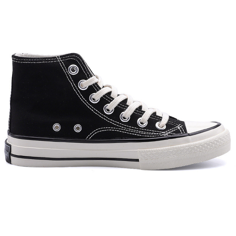 Unisex kõrged naiste lõuendjalatsid Meeste vabaaja sörkimisjalatsid Tudengite Vulcanize kingad Nööritavad naiste tossud Zapatos De Mujeres