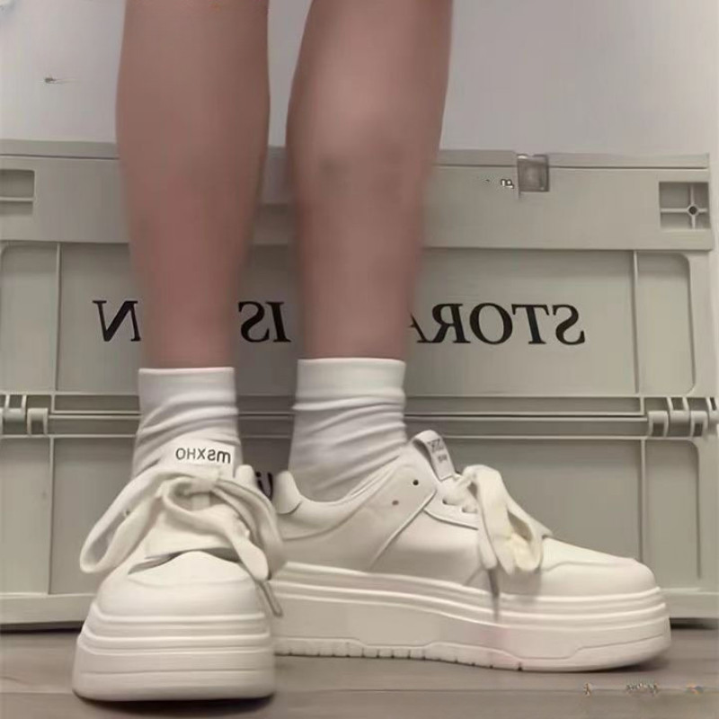 Ženske tenisice Modne sportske cipele s platformom Vulcanize Running Flat Ležerna košara Jesen Bijela platnena Lolita Kawaii Harajuku