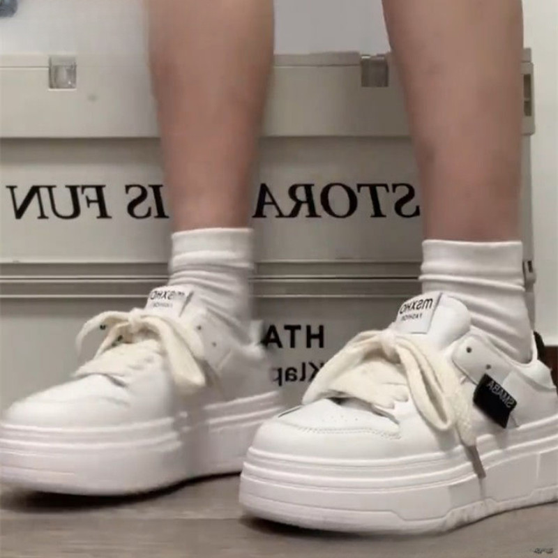 Ženske tenisice Modne sportske cipele s platformom Vulcanize Running Flat Ležerna košara Jesen Bijela platnena Lolita Kawaii Harajuku