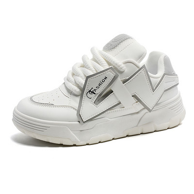 Ανοιξιάτικα στρογγυλά δάχτυλα Casual ανδρικά παπούτσια με κορδόνια Μόδα, αντιολισθητικά, άνετα, μαλακά στο κάτω μέρος, ανδρικά παπούτσια μόδας