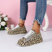 Pantofi de tenis pentru femei, cu leopard, de primăvară, toamnă, pantofi sport respirabili, pentru doamne, mers, alergare, pantofi casual, pantofi pentru femei