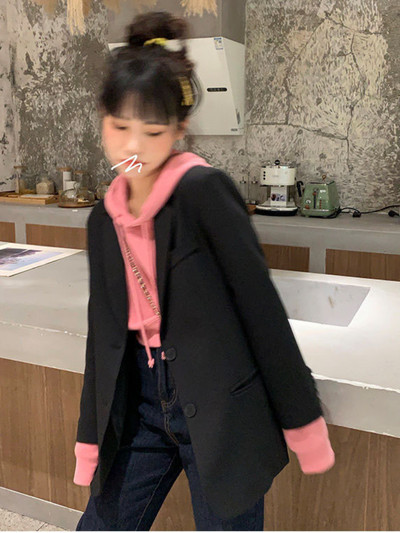 Blazer elegant kaki pentru femei 2023, haine noi pentru exterior, toamnă, moda coreeană, sacouri mici, pentru femei, ocazional, cu mânecă lungă.