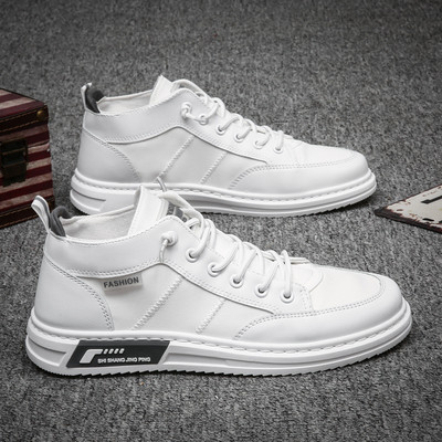 Ανδρικά μικρά λευκά παπούτσια 2021 Άνοιξη Νέα περιστασιακά, παντός τύπου παπούτσια καμβά, λαστιχένια ίσια παπούτσια για περπάτημα