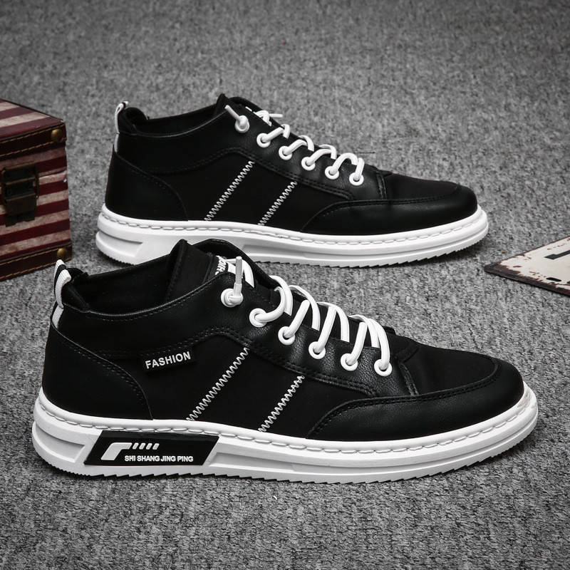 Ανδρικά μικρά λευκά παπούτσια 2021 Άνοιξη Νέα περιστασιακά, παντός τύπου παπούτσια καμβά, λαστιχένια ίσια παπούτσια για περπάτημα