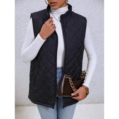 2023. aasta sügis ja talv, uus temperament, mitmekülgne pendeldamine, naiste riided, taskud, lukuga, ühevärviline pikkade varrukatega mantel