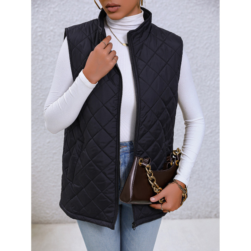 2023. aasta sügis ja talv, uus temperament, mitmekülgne pendeldamine, naiste riided, taskud, lukuga, ühevärviline pikkade varrukatega mantel