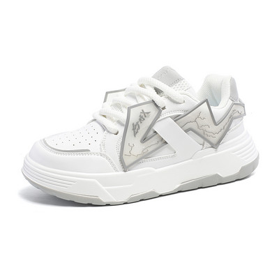 Meeste tossud vabaaja spordijalatsid meestele Kerged PU-nahast mugavad nööriga valged tennised Zapatillas Hombre