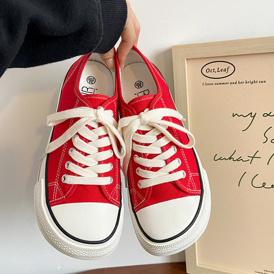 Γυναικεία παπούτσια καμβά Γυναικεία μόδα Καλοκαιρινή καθημερινή αθλητικά παπούτσια Φοιτητικά casual παπούτσια Ψηλά τοπ Γυναικεία παπούτσια Vulcanize