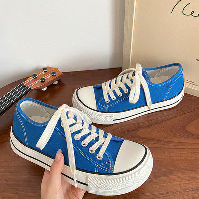 Γυναικεία παπούτσια καμβά Γυναικεία μόδα Καλοκαιρινή καθημερινή αθλητικά παπούτσια Φοιτητικά casual παπούτσια Ψηλά τοπ Γυναικεία παπούτσια Vulcanize