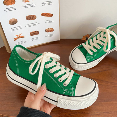 Γυναικεία παπούτσια καμβά Γυναικεία μόδα Καλοκαιρινή καθημερινή αθλητικά παπούτσια Φοιτητικά casual παπούτσια Ψηλά τοπ Γυναικεία παπούτσια Vulcanize