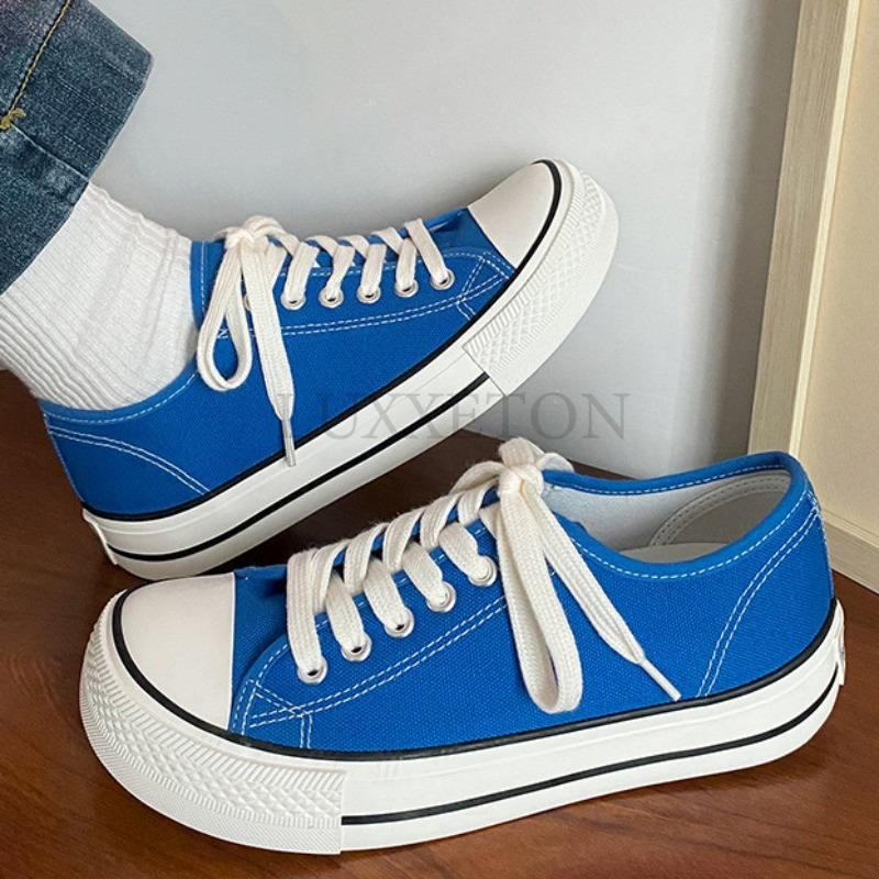 Γυναικεία παπούτσια καμβά Γυναικεία μόδα Καλοκαιρινή καθημερινή αθλητικά παπούτσια Φοιτητικά casual παπούτσια Ψηλά τοπ Γυναικεία παπούτσια Vulcanize