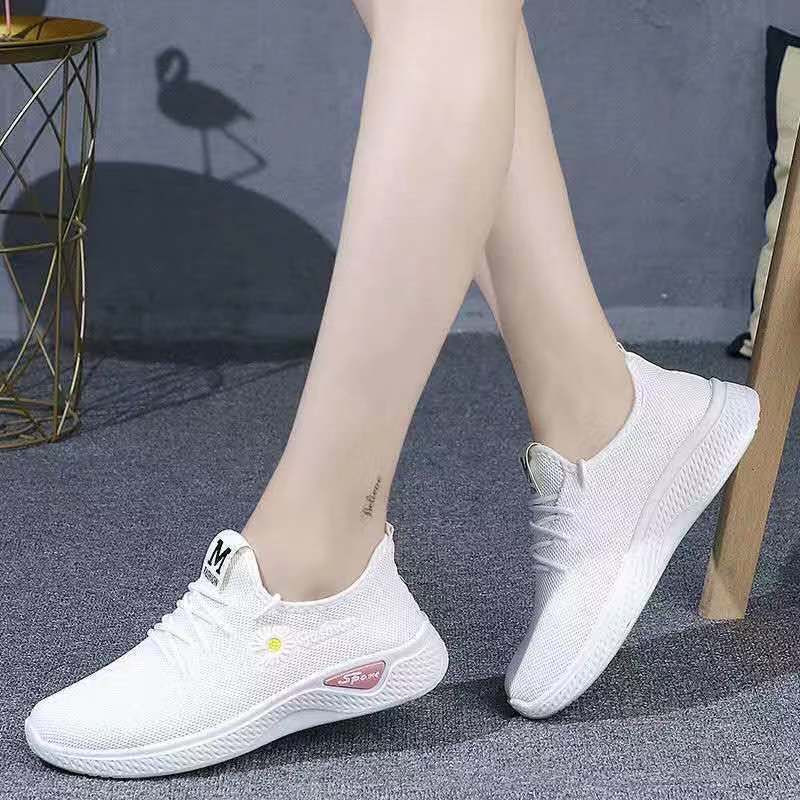 Γυναικεία ίσια παπούτσια με στρογγυλή κεφαλή Διχτυωτό παπούτσι για τρέξιμο Γυναικεία αθλητικά παπούτσια με μαλακή σόλα Επίπεδα παπούτσια για περπάτημα Εξαιρετικά ελαφριά βουλκανιζέ παπούτσια Mujer