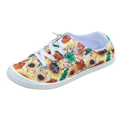 Naiste lõuendist kingad Vulkaniseerivad pehmed naiste sügispüksid Lamedad vabaajajalatsid õues mugavad hingavad tossud suures suuruses