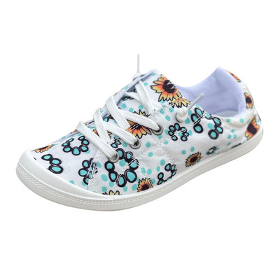 Naiste lõuendist kingad Vulkaniseerivad pehmed naiste sügispüksid Lamedad vabaajajalatsid õues mugavad hingavad tossud suures suuruses