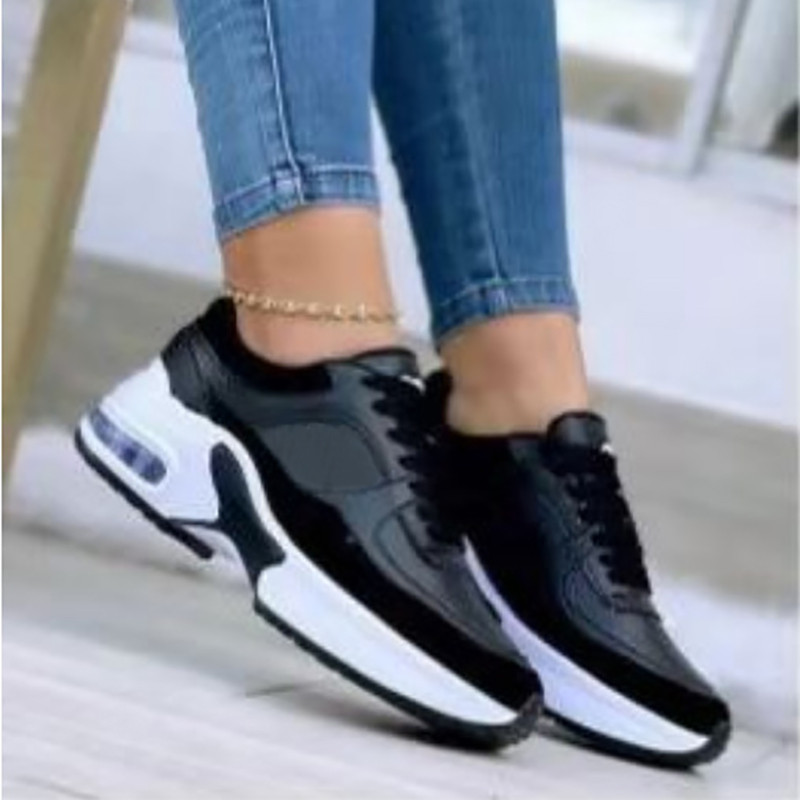 2023. Tenisice s platformom Prozračne kožne cipele na vezanje u različitim bojama za žene Ležerne ženske cipele od vulkaniziranog materijala Zapatillas De Mujer