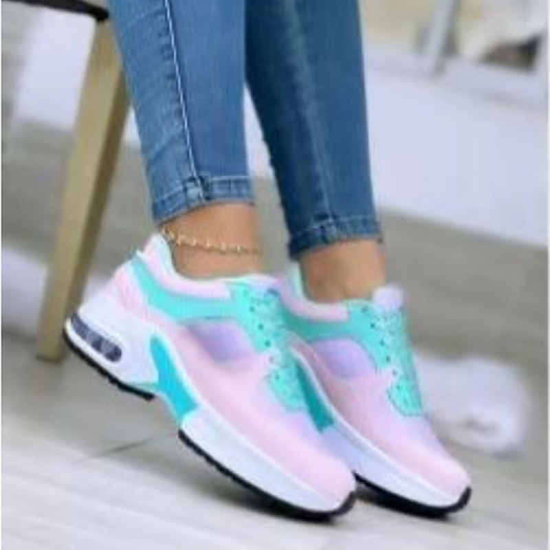 2023. Tenisice s platformom Prozračne kožne cipele na vezanje u različitim bojama za žene Ležerne ženske cipele od vulkaniziranog materijala Zapatillas De Mujer