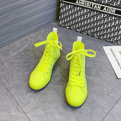 2022. aasta kevadine naistemood Vulkaniseeritud kingad Naiste tossud Uued retrohõngulised lõuendist kingad Lamedad moed, mugavad kõrged kingad naistele