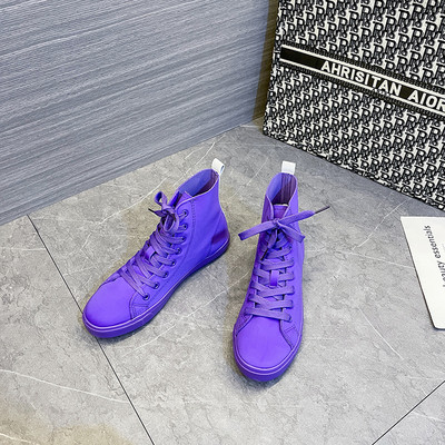 2022. aasta kevadine naistemood Vulkaniseeritud kingad Naiste tossud Uued retrohõngulised lõuendist kingad Lamedad moed, mugavad kõrged kingad naistele