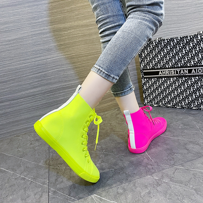 2022. aasta kevadine naistemood Vulkaniseeritud kingad Naiste tossud Uued retrohõngulised lõuendist kingad Lamedad moed, mugavad kõrged kingad naistele