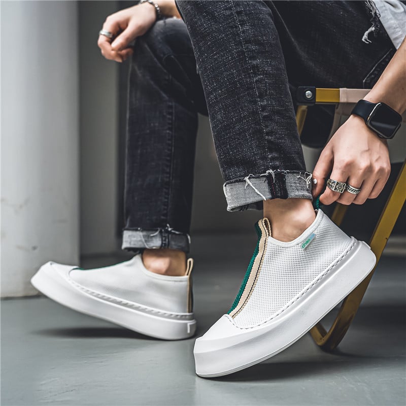 Παπούτσια για άντρες Casual Παπούτσια Άνετη ανδρική ολίσθηση σε αθλητικά παπούτσια Breathable επώνυμα παπούτσια Αντιολισθητικά παπούτσια Μόδα Ανδρικά παπούτσια Vulcanize