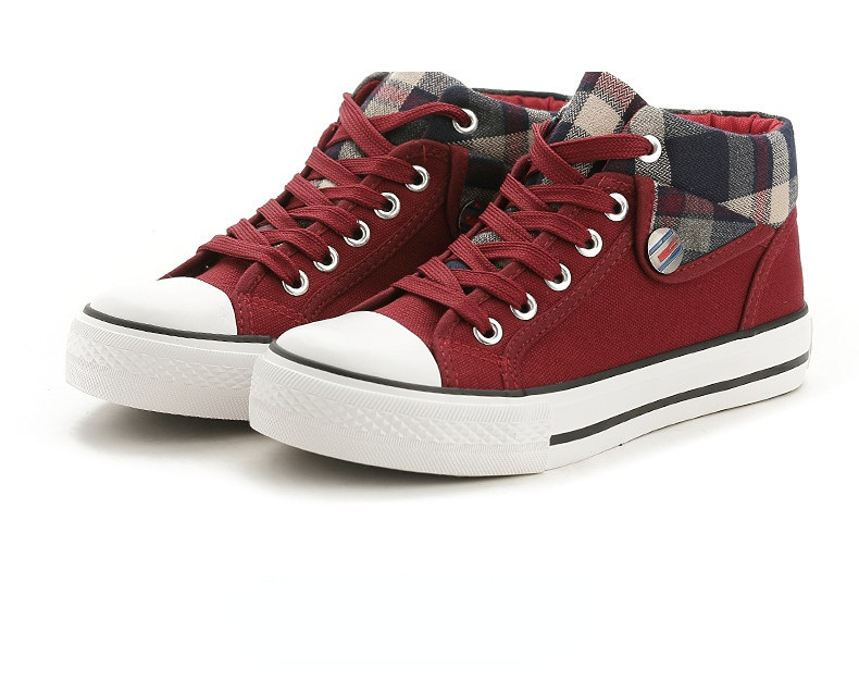 2023 Νέα άφιξη Άνοιξη και Φθινόπωρο Νέα ψηλά παπούτσια από καμβά Γυναικεία φοιτητικά καθημερινά παπούτσια Άνετα παπούτσια για τρέξιμο Γυναικεία παπούτσια