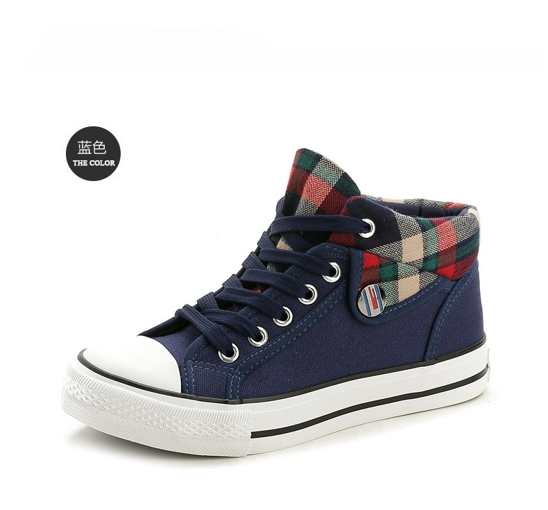 2023 Νέα άφιξη Άνοιξη και Φθινόπωρο Νέα ψηλά παπούτσια από καμβά Γυναικεία φοιτητικά καθημερινά παπούτσια Άνετα παπούτσια για τρέξιμο Γυναικεία παπούτσια