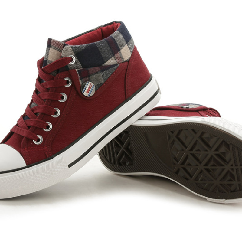 2023 Νέα άφιξη Άνοιξη και Φθινόπωρο Νέα ψηλά παπούτσια από καμβά Γυναικεία φοιτητικά καθημερινά παπούτσια Άνετα παπούτσια για τρέξιμο Γυναικεία παπούτσια