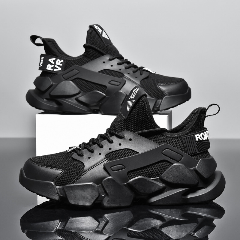 2023. aasta meeste kõrge ülaosaga moodsad tossud, platvorm, mugavad meeste vabaajajalatsid õues, libisemiskindlad hingavast võrgust tossud, paksud kingad