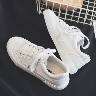 Γυναικεία Βουλκανιζέ Παπούτσια Λευκά Αθλητικά Παπούτσια Πλατφόρμα Παπούτσια Casual Classic Γυναικεία PU Flats Άνοιξη Καλοκαίρι Καμβά Παπούτσια Plus Size 35-44