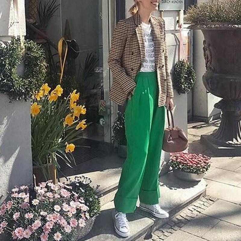 Toamna 2022 jachetă blazer pentru femei, topuri pentru femei, îmbrăcăminte de birou pentru femei, blazer în carouri coreeană, vintage, portocaliu, haină lungă.