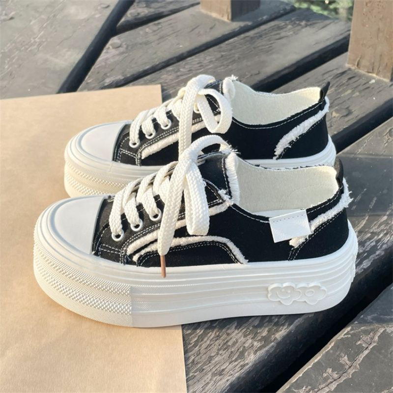 Καλοκαίρι 2023 Νέα Little White παπούτσια για κορίτσια, ευέλικτο και περιστασιακό σχέδιο, παπούτσια από καμβά που αναπνέουν για γυναίκες