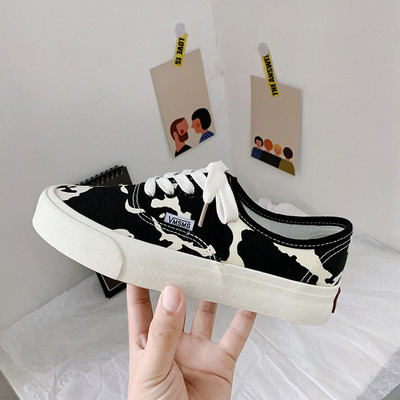 Leopardist lõuendist kingad naiste platvormtossud armsad roosad leopardimustrilised naiste kingad Mood üliõpilaste suure varba kingad Zapatos Mujer