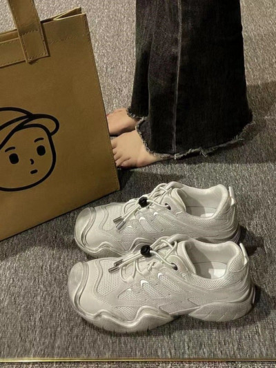 Vintage ležerne tenisice Ženska sportska obuća Harajuku dizajnerske ravne tenisice Ženska siva atletska obuća