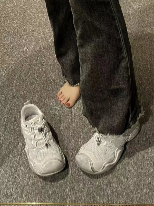 Vintage ležerne tenisice Ženska sportska obuća Harajuku dizajnerske ravne tenisice Ženska siva atletska obuća