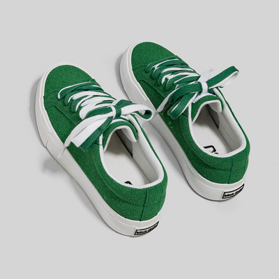 Άνοιξη και Καλοκαίρι 2023 Νέα Πράσινα Casual Παπούτσια από καμβά Γυναικεία παγωμένα casual γυναικεία αθλητικά παπούτσια Φοιτητικό μοντέρνο παπούτσι με χοντρή σόλα