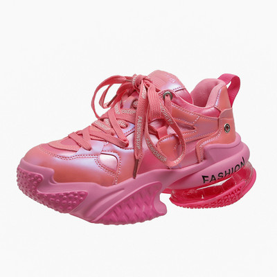 Νέο Air Cushion Μόδα Χοντρό Αθλητικά Παπούτσια Αναπνεύσιμη Πλατφόρμα Αθλητικά Παπούτσια Γυναικεία Δαντέλα Χοντρή Σόλα Casual Παπούτσια Zapatillas Mujer