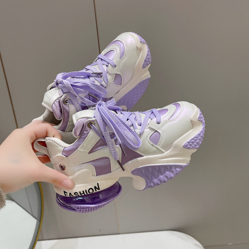 Νέο Air Cushion Μόδα Χοντρό Αθλητικά Παπούτσια Αναπνεύσιμη Πλατφόρμα Αθλητικά Παπούτσια Γυναικεία Δαντέλα Χοντρή Σόλα Casual Παπούτσια Zapatillas Mujer