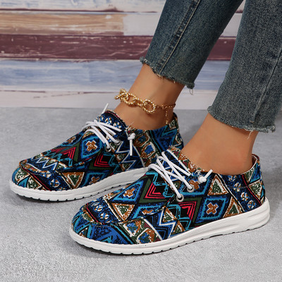 Naiste sinised vulkaniseeritud kingad, lõuend, jalanõud, naiste lamedad kingad, hingavad mood Naiste jalatsid vabaaja tossud