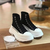 Platnene cipele Ženske prozračne tenisice Sportske cipele s platformom za žene Ležerne vulkanizirane cipele Ravne cipele Visoke cipele Zapatos Mujer Q287