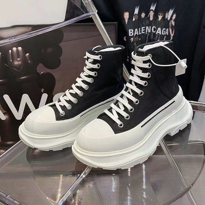 Platnene cipele Ženske prozračne tenisice Sportske cipele s platformom za žene Ležerne vulkanizirane cipele Ravne cipele Visoke cipele Zapatos Mujer Q287