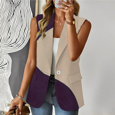 2023 Εκτύπωση Γυναικεία Γιλέκα Παλτό Casual 3D Ψηφιακή Εκτύπωση Μπλούζες Γυναικεία Κομψά Γιλέκο Street Party Εξωτερικά Ρούχα