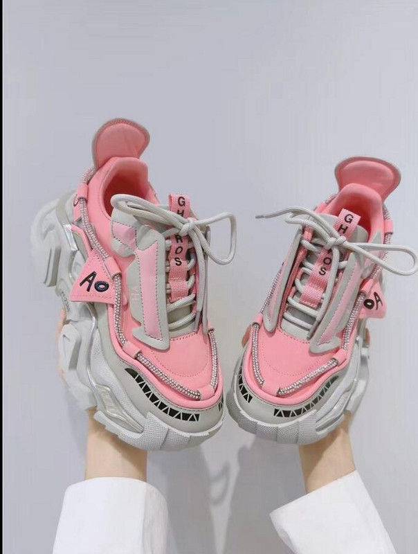 Pantofi pentru femei, cu fund gros, grosime, cu platformă coreeană, cu șireturi, respirabil, primăvară, toamnă, pantofi vulcanizați pentru femei